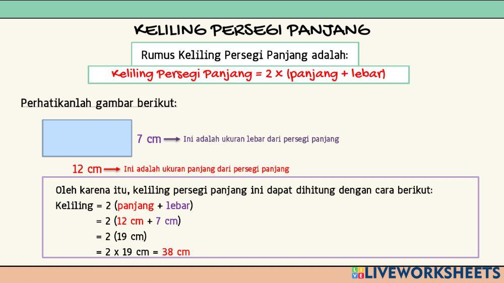 Keliling bangun datar
