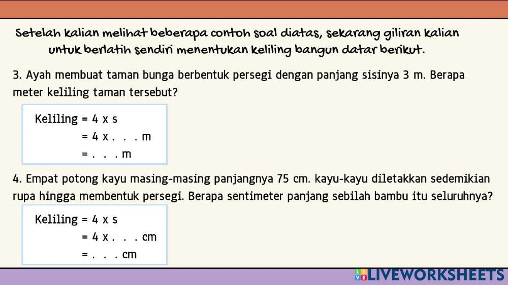 Keliling bangun datar