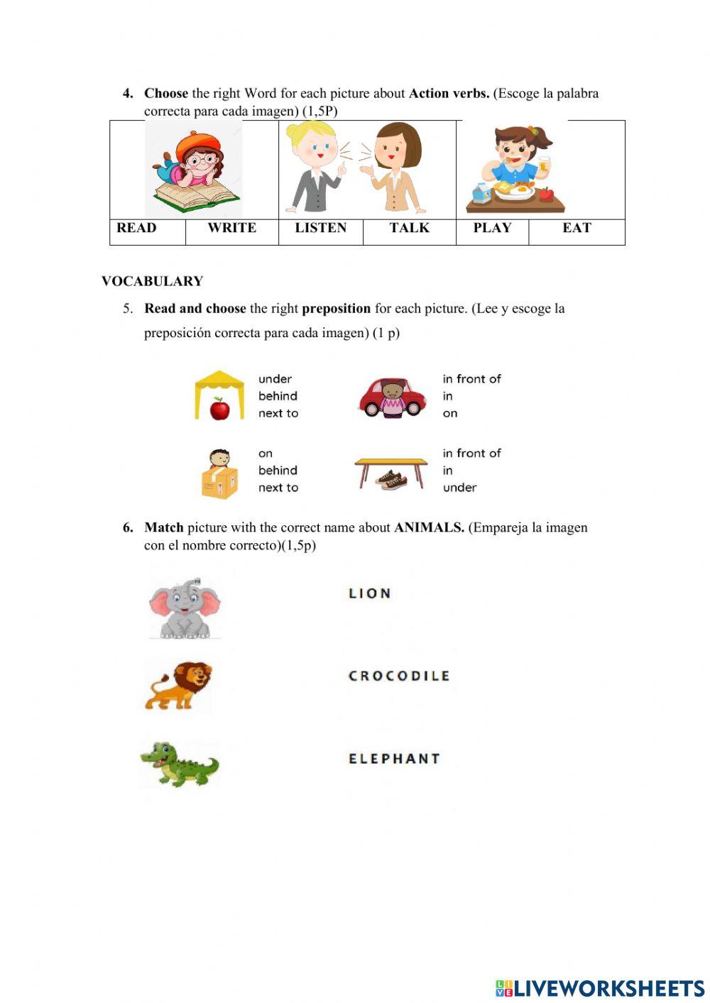 English evaluation test