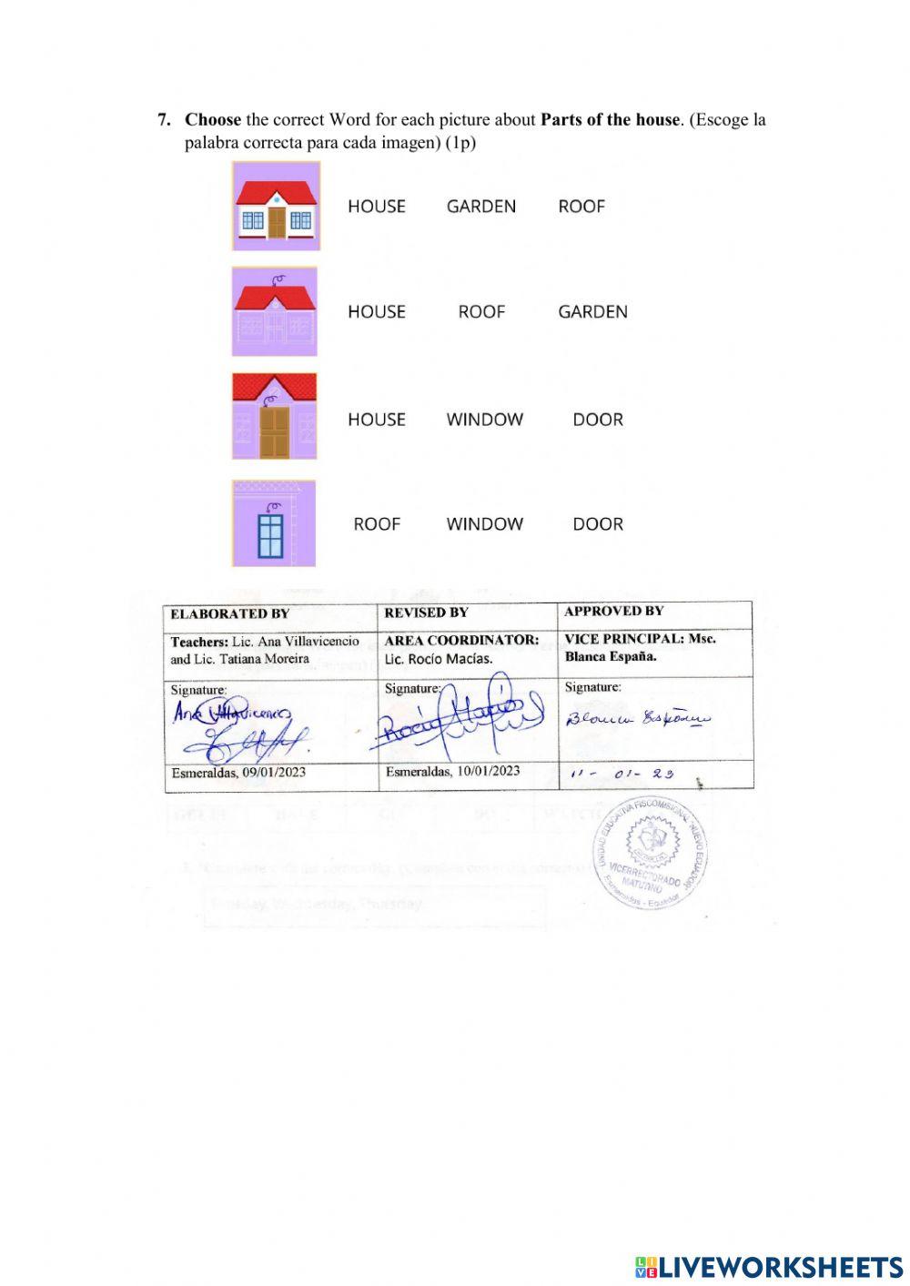 English evaluation test