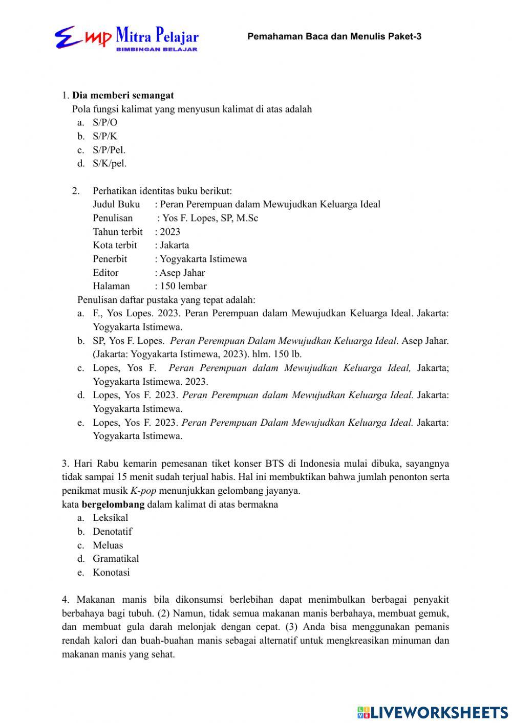 Intensif PTN PMB Paket 3