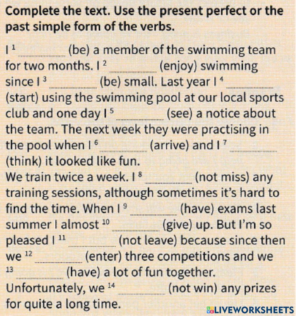 Present perfect vs. past simple