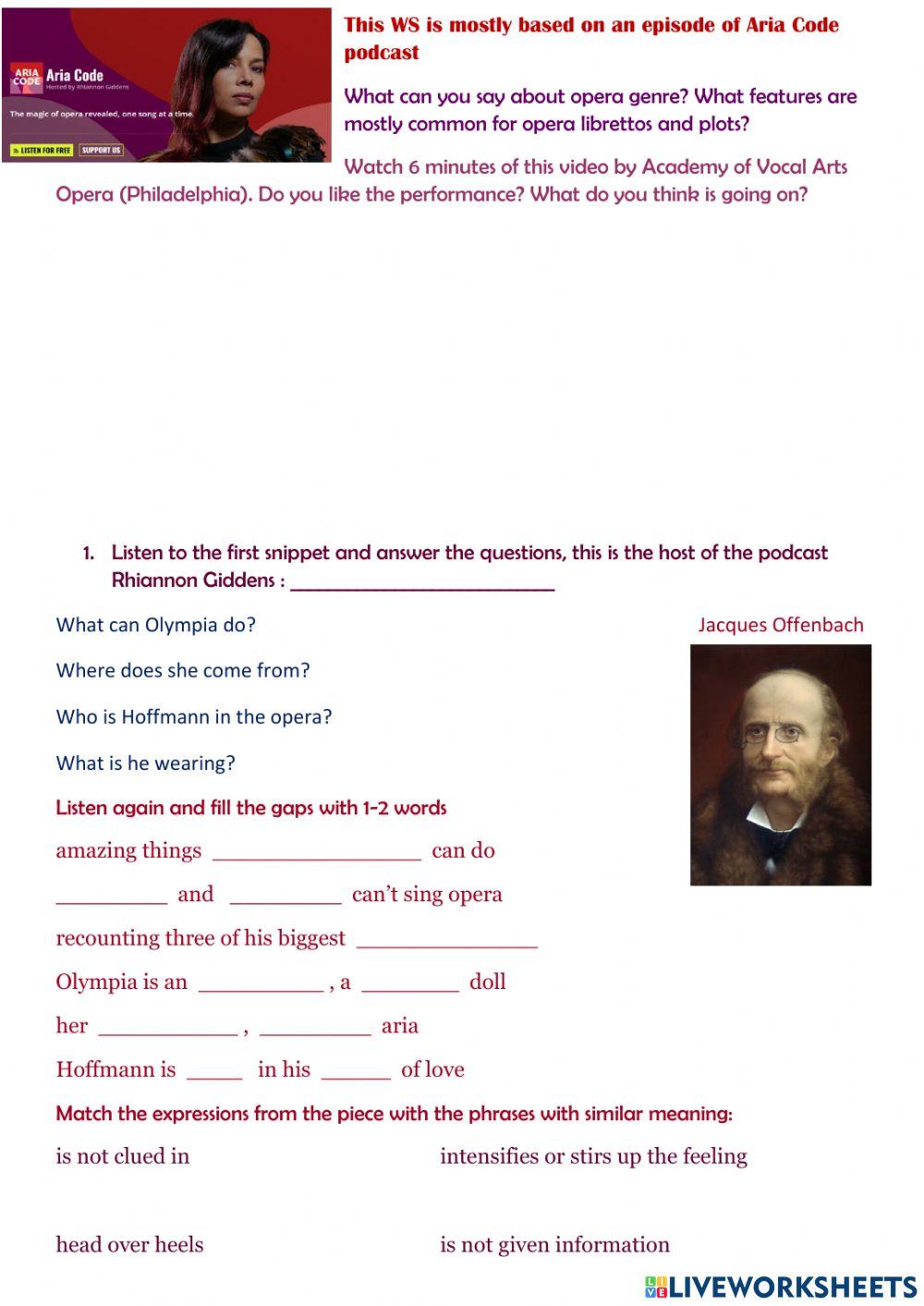 Tales of Hoffmann The Doll's Song