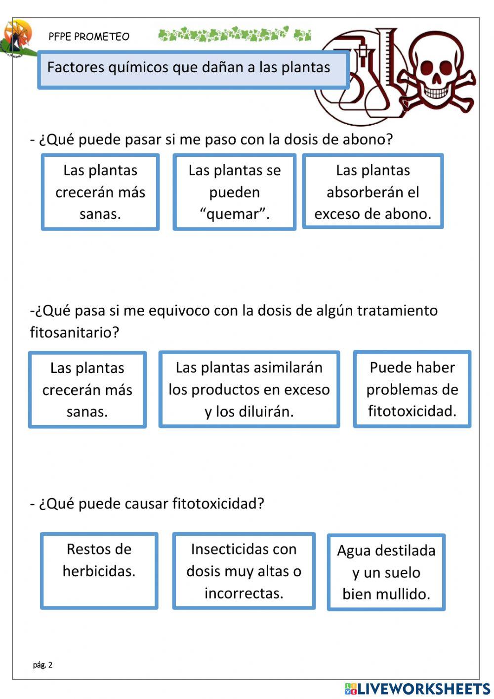Daños físicos y químicos