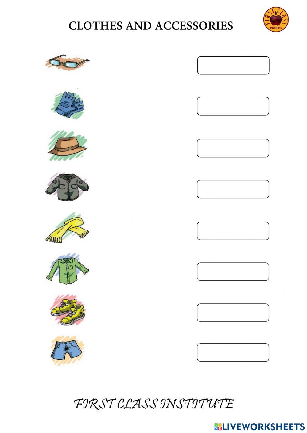 Clothes and accessories