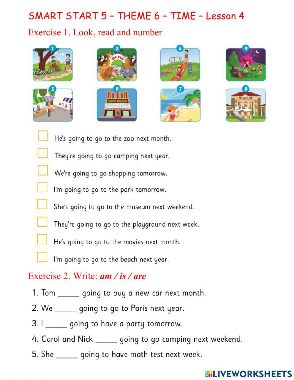 Smart start 5 - theme 6 - Time - lesson 4