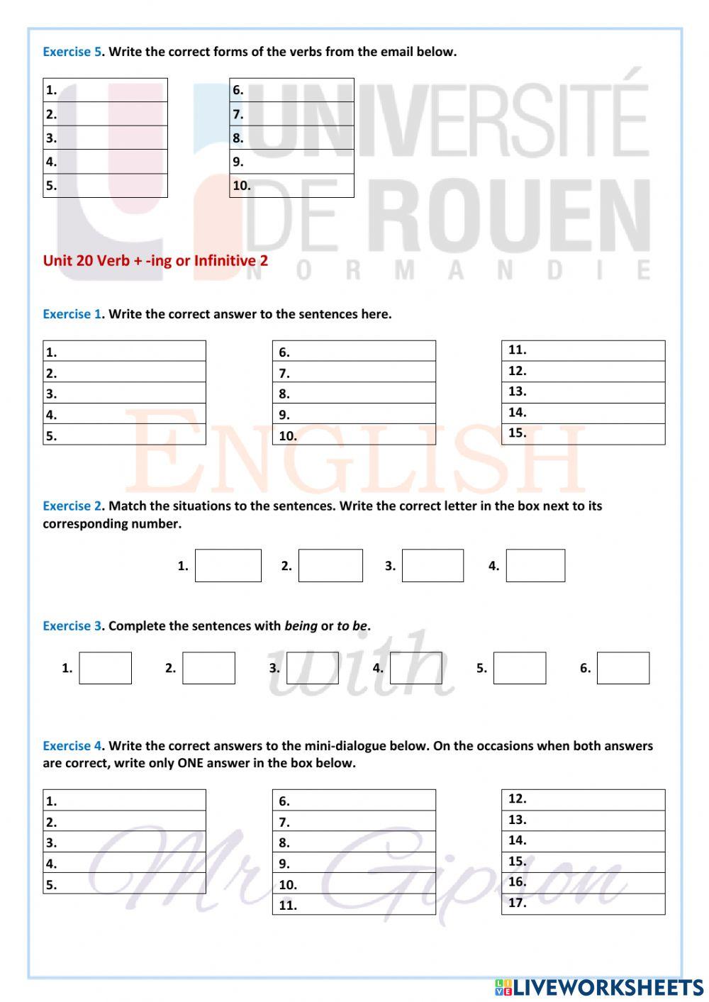 Business Grammar Builder B1 -ing or Infinitive