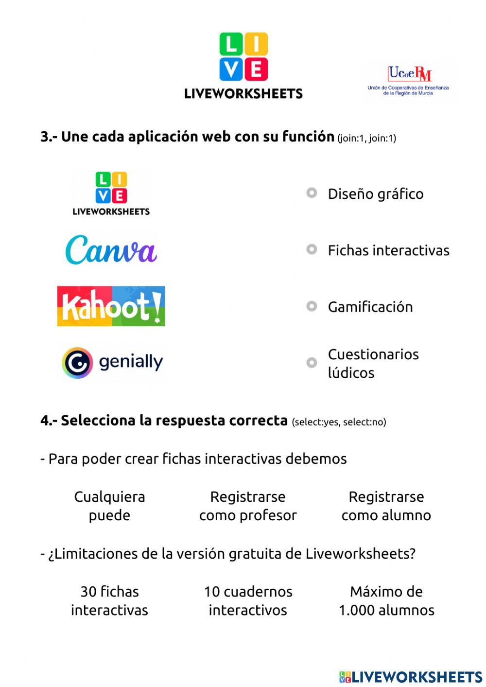 Liveworksheets interactividades 4