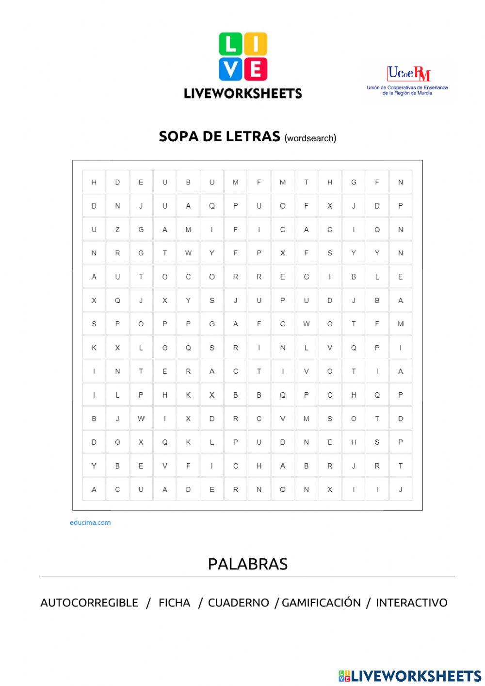 Sopa de letras