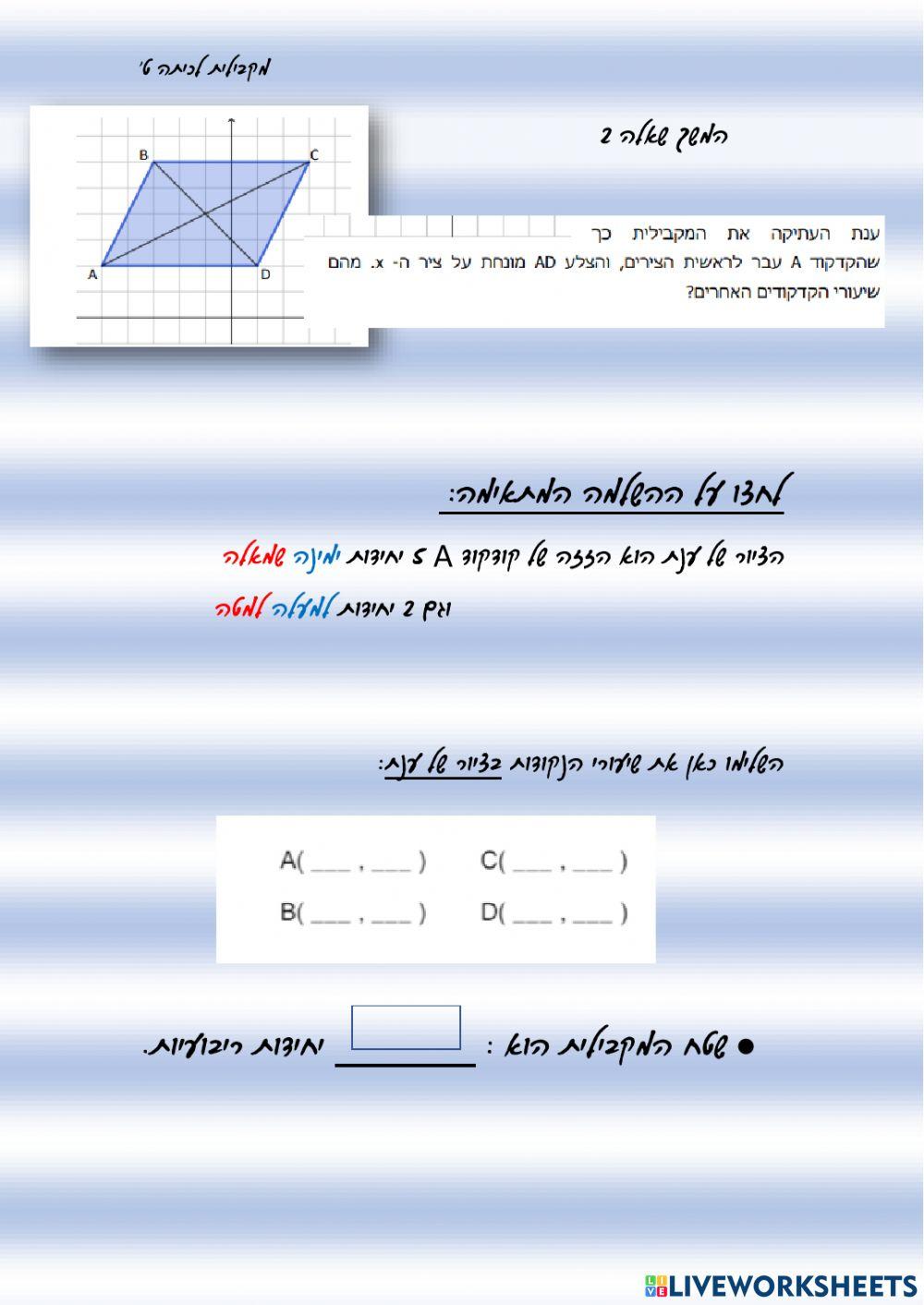 מקביליצ במערכת צירים