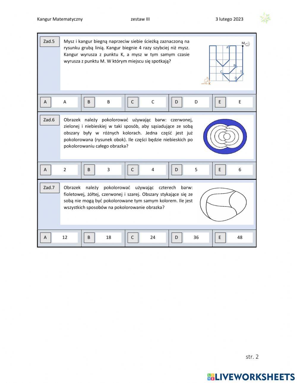 Przygotowanie do Kangura