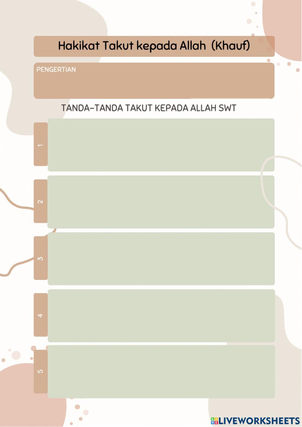 LKPD Mencintai Allah