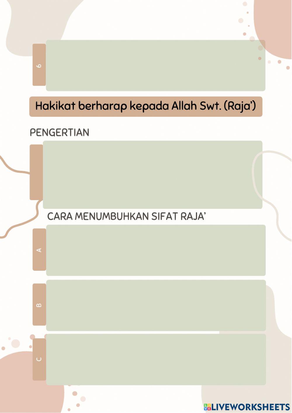 LKPD Mencintai Allah