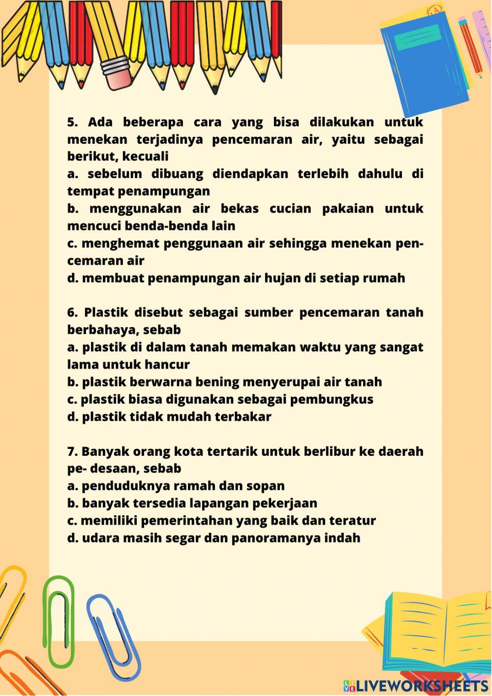 Pendidikan Linhkungan Hidup