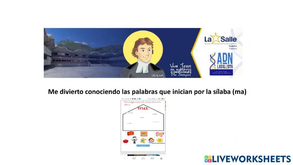 Ficha silaba ma