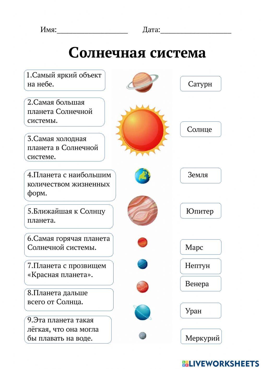Планеты Солнечной системы