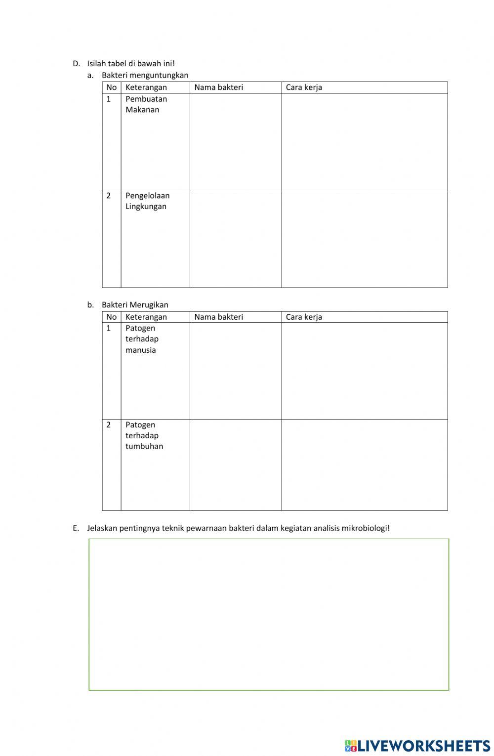LKPD Preview Materi Bakteri
