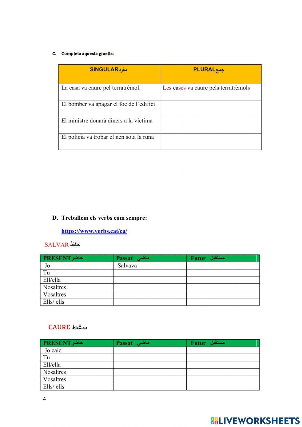 El terratrèmol	El terremoto	زلزال	loxum suuf	zzinzal	earthquake