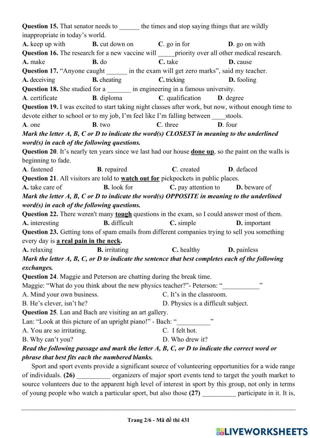 Đề 10 - Nông Cống 2 -21-22