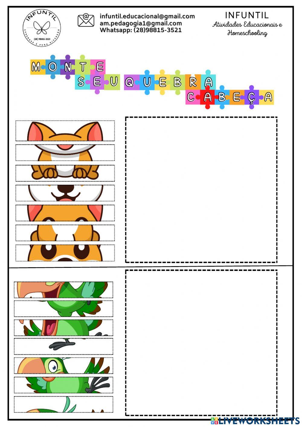 Quebra cabeças fatiado