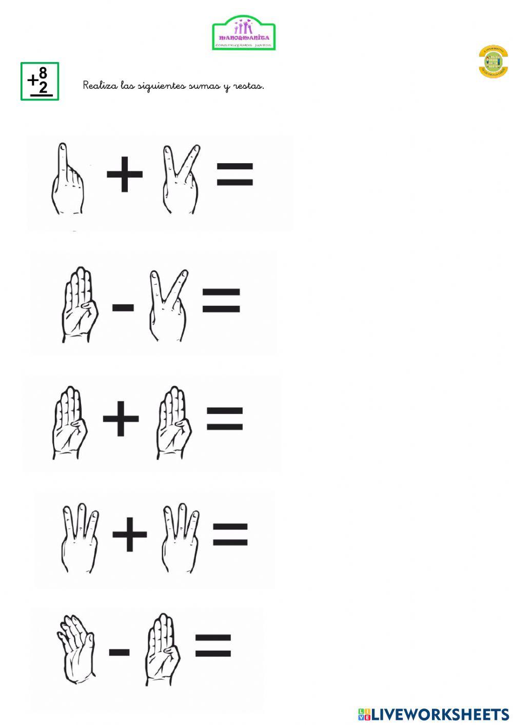 Sumamos con las manos