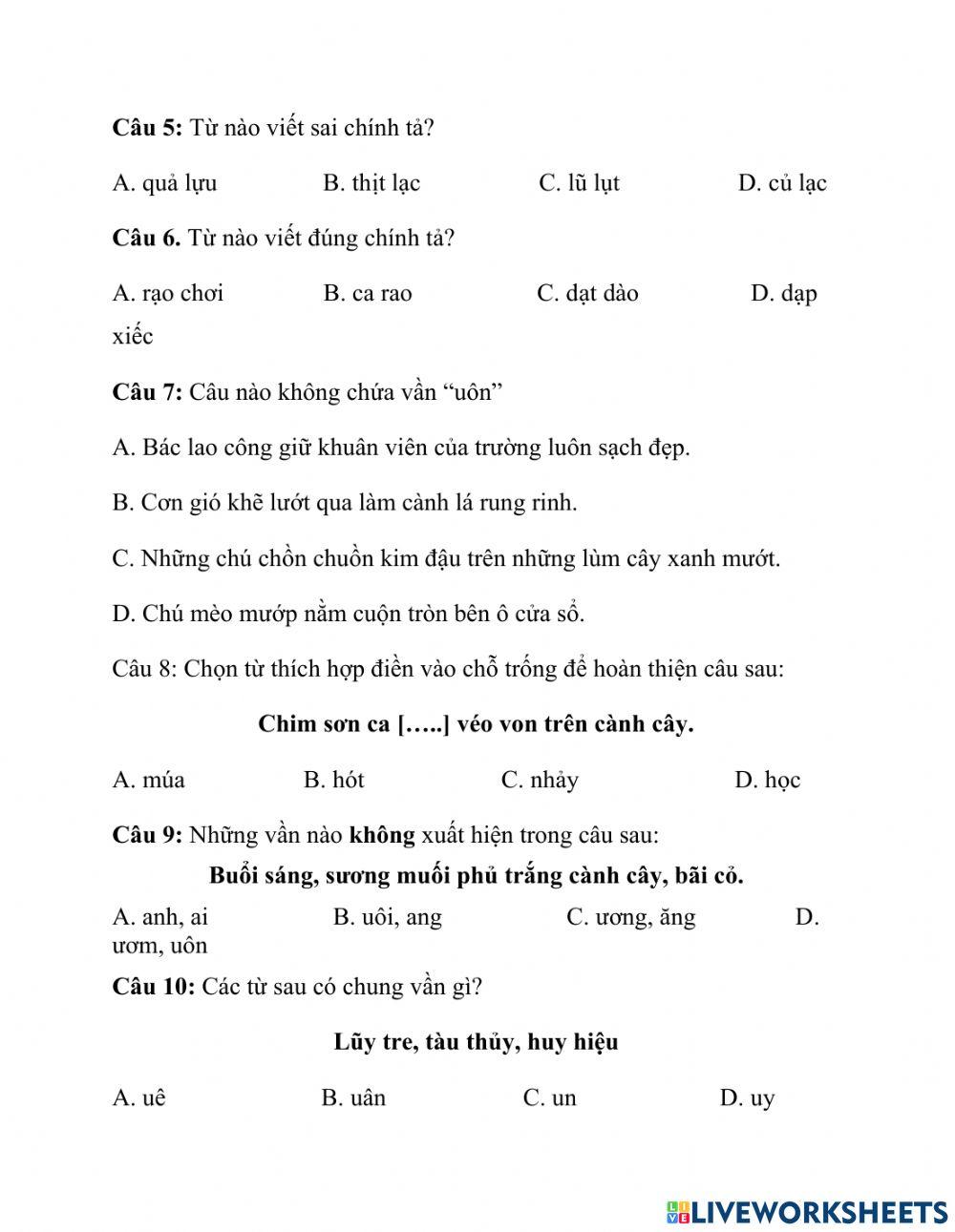 TNTV lớp 1 mới huyen