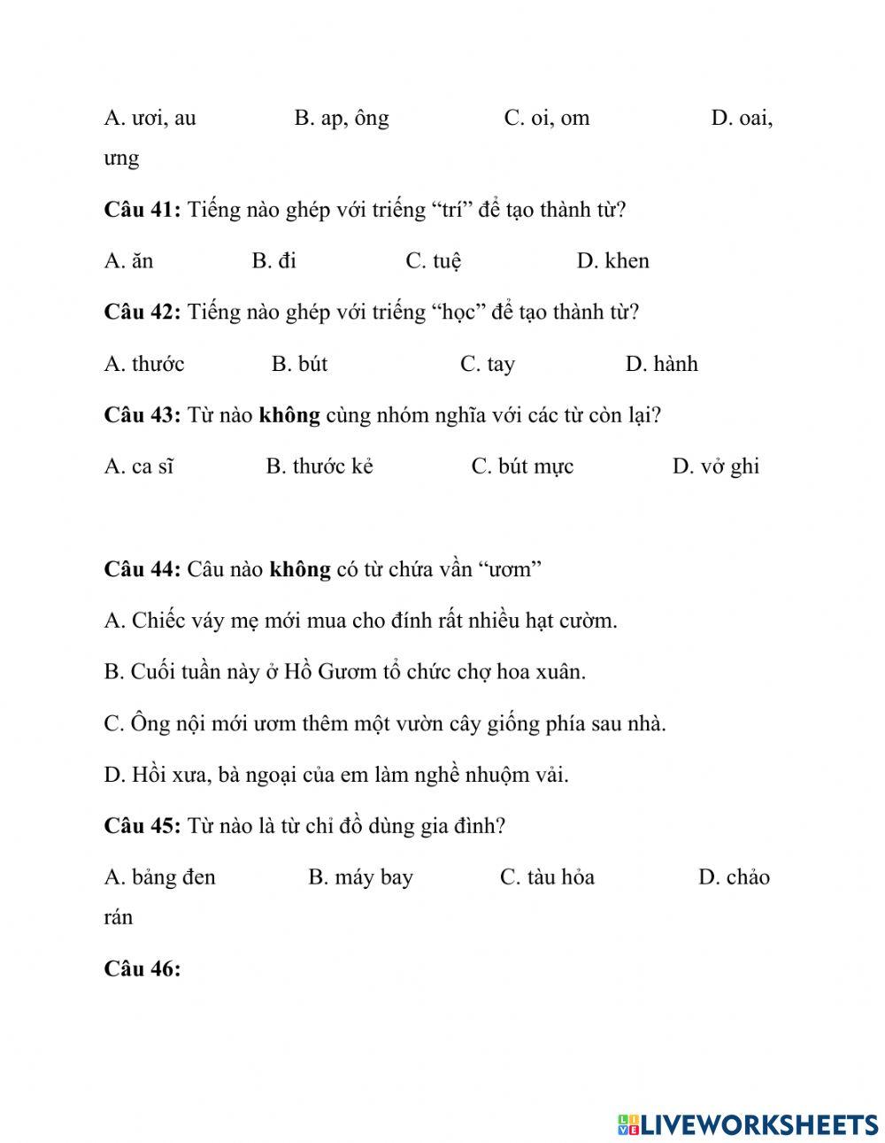 TNTV lớp 1 mới huyen