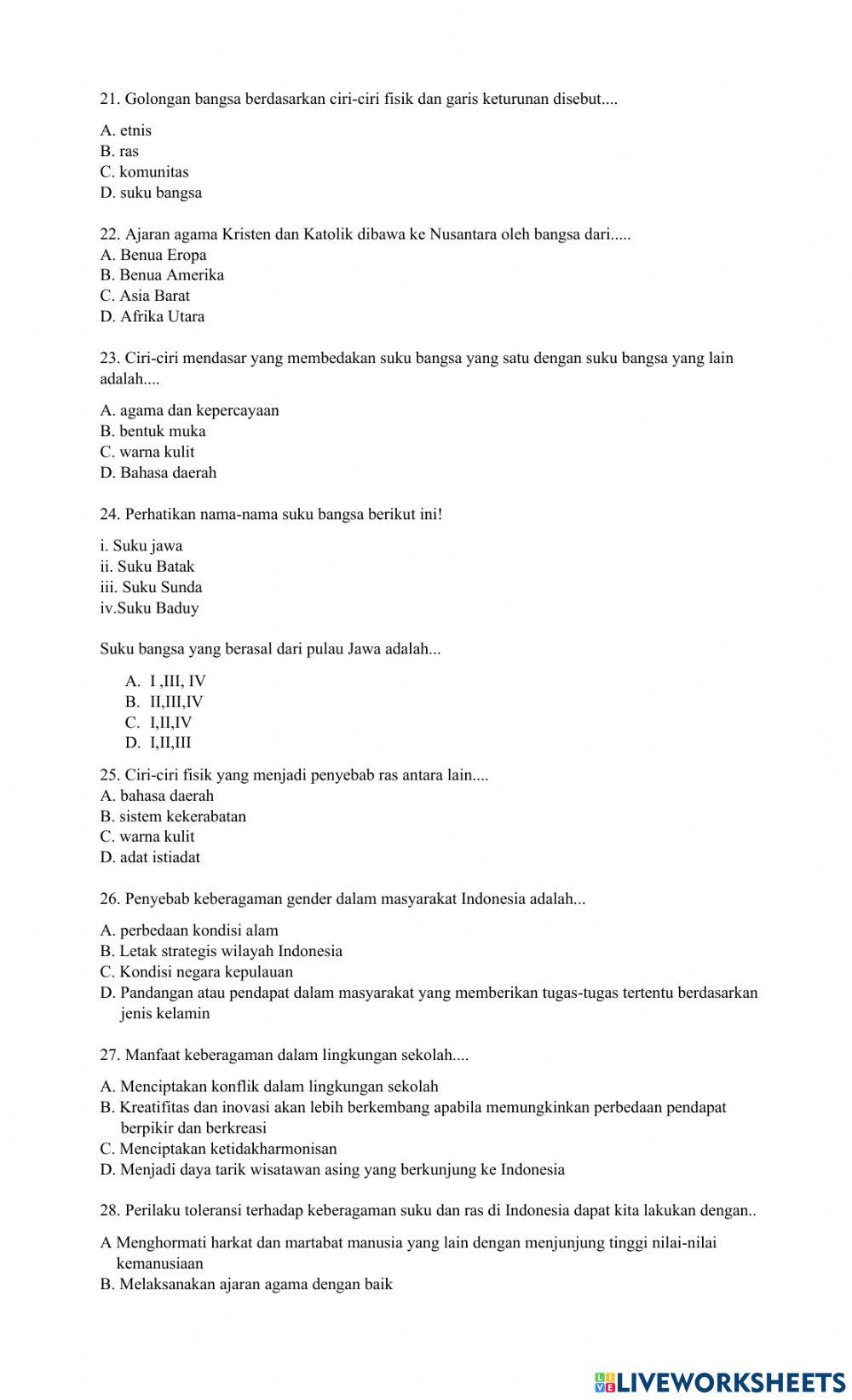 ULANGAN PPKn KELAS 7