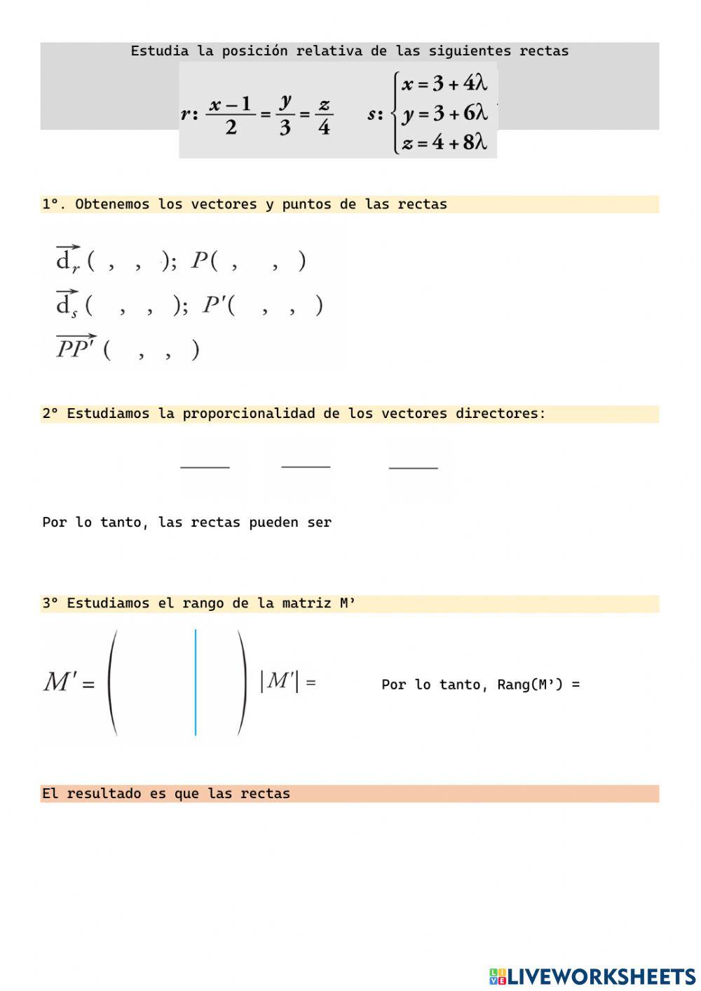 Posiciones relativas rectas 3