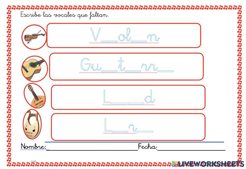Instrumentos musicales