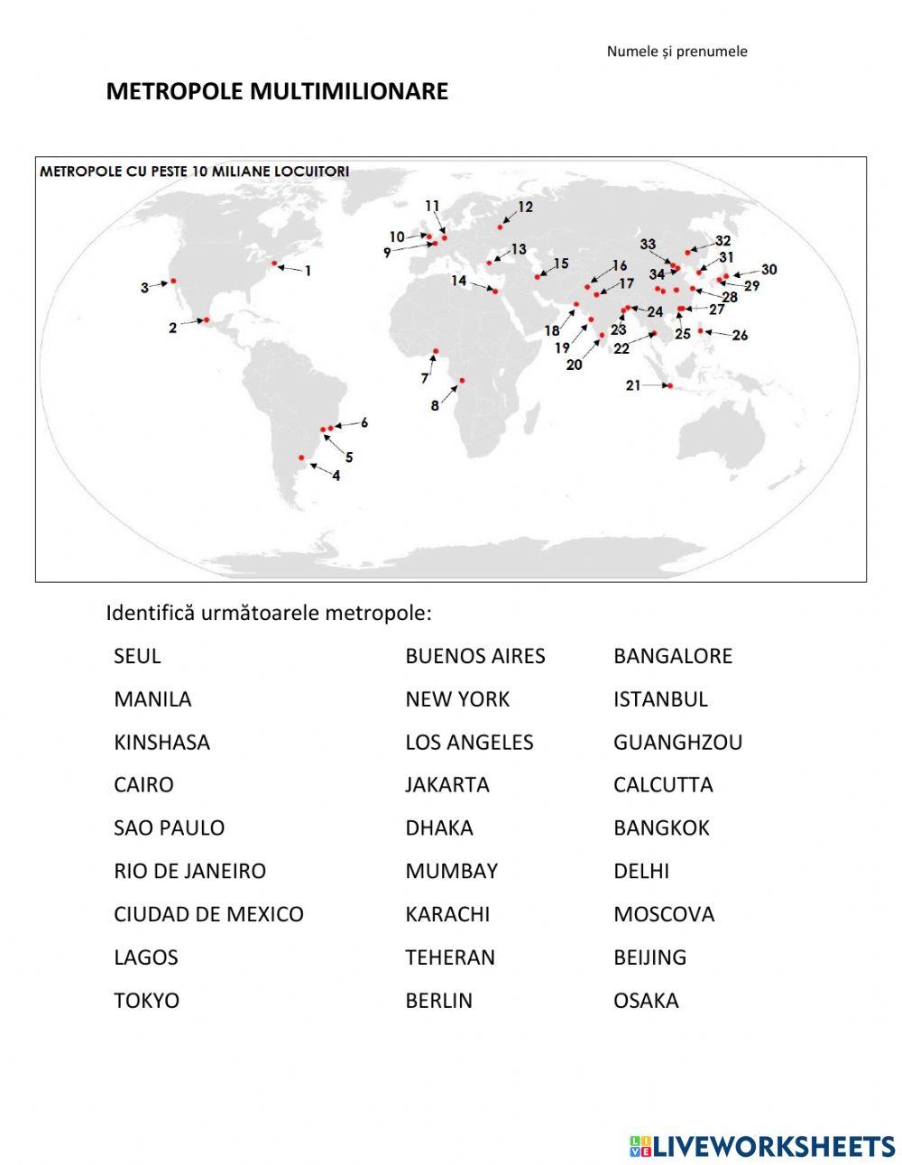 Metropole multimilionare