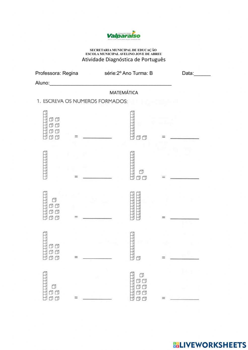 Contando os números