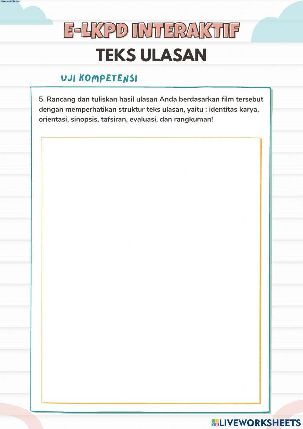 Lkpd teks ulasan
