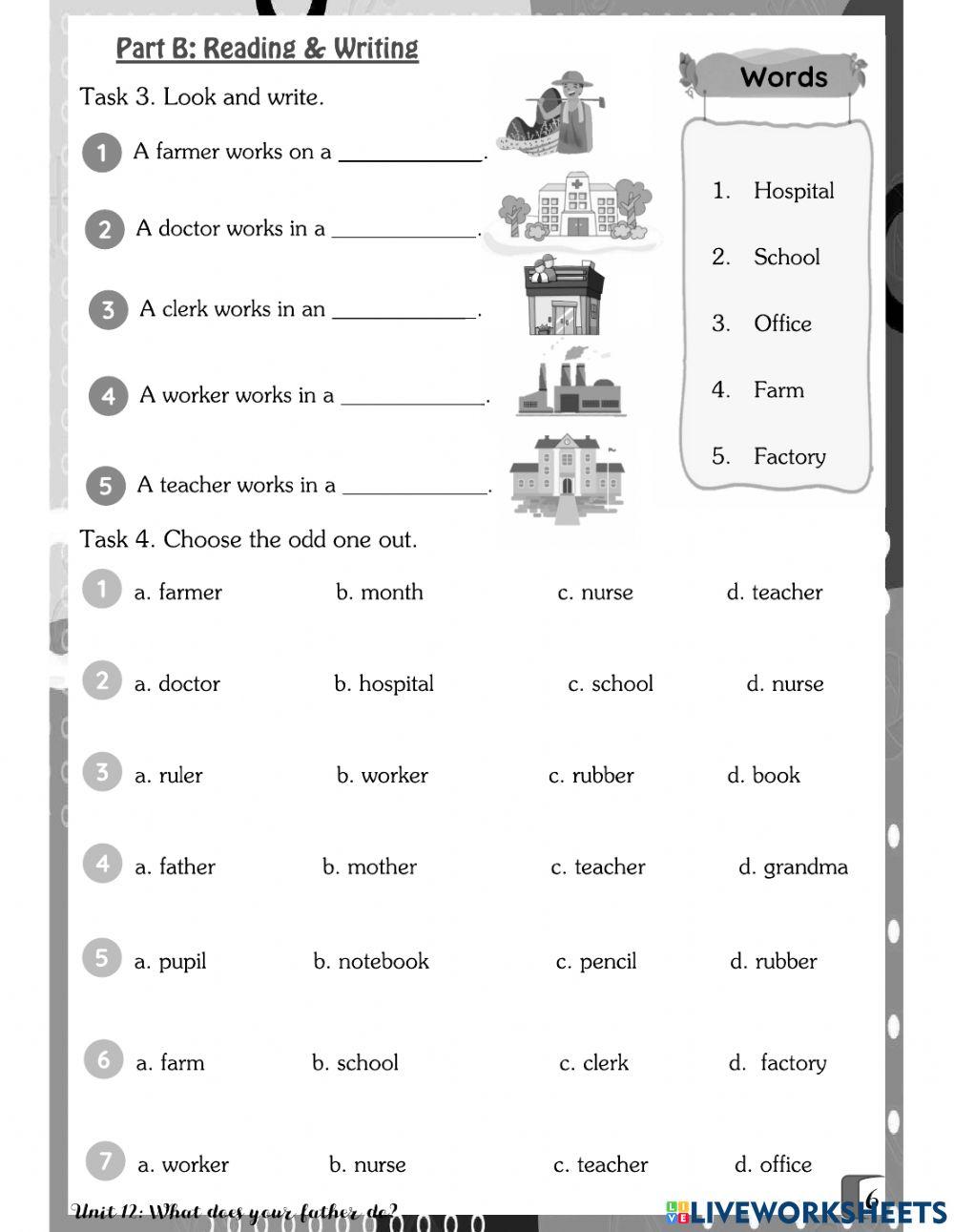 Unit 12 What Does Your Father Do Worksheet Live Worksheets unit-12-what-does-your-father-do-worksheet-live-worksheets