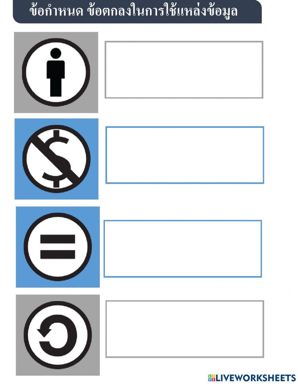ข้อกำหนดข้อตกลงในการใช้แหล่งข้อมูล