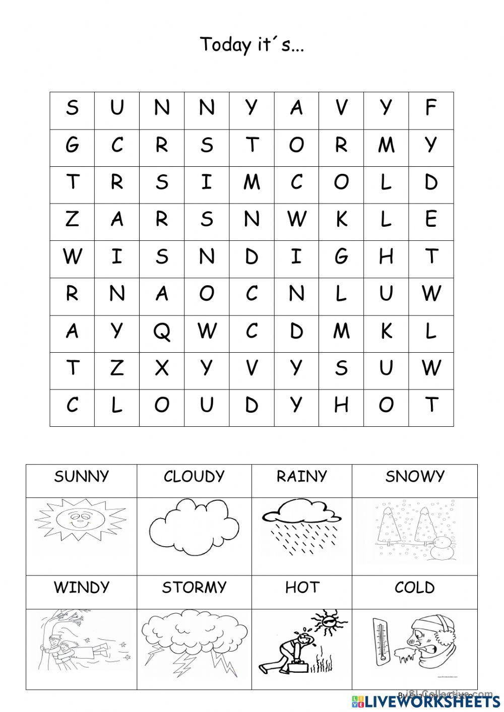 Find the weather words