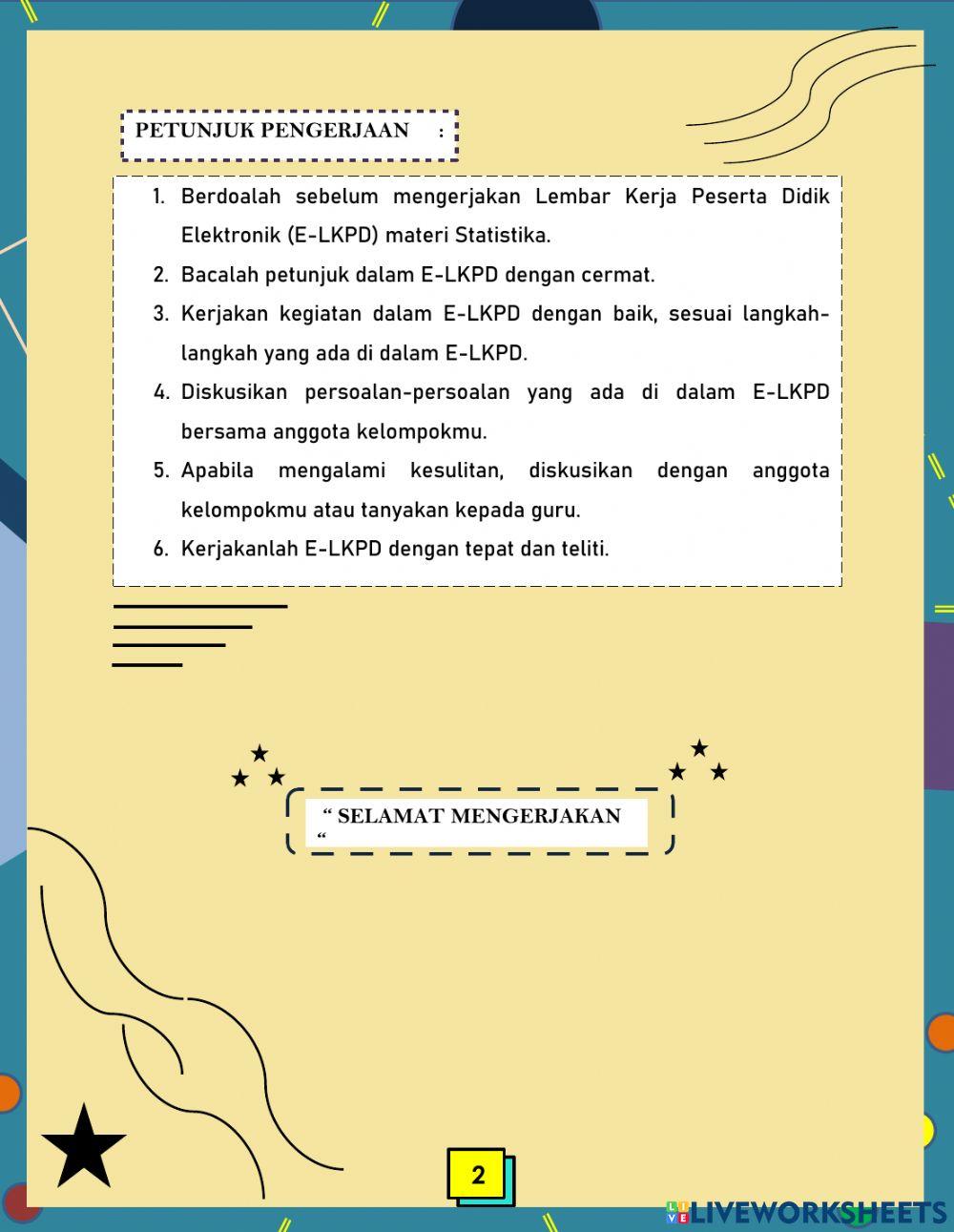 Lembar Kerja Peserta Didik Elektronik (E-LKPD) berbasis Problem Based ...