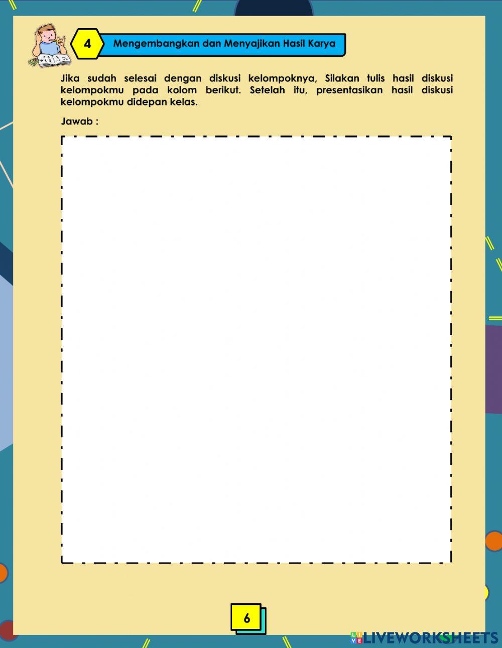 Lembar Kerja Peserta Didik Elektronik (E-LKPD) berbasis Problem Based Learning