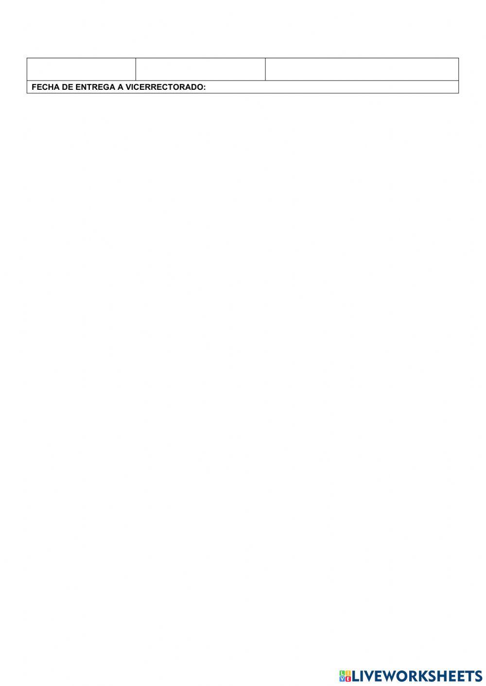 Evaluación Quimestral