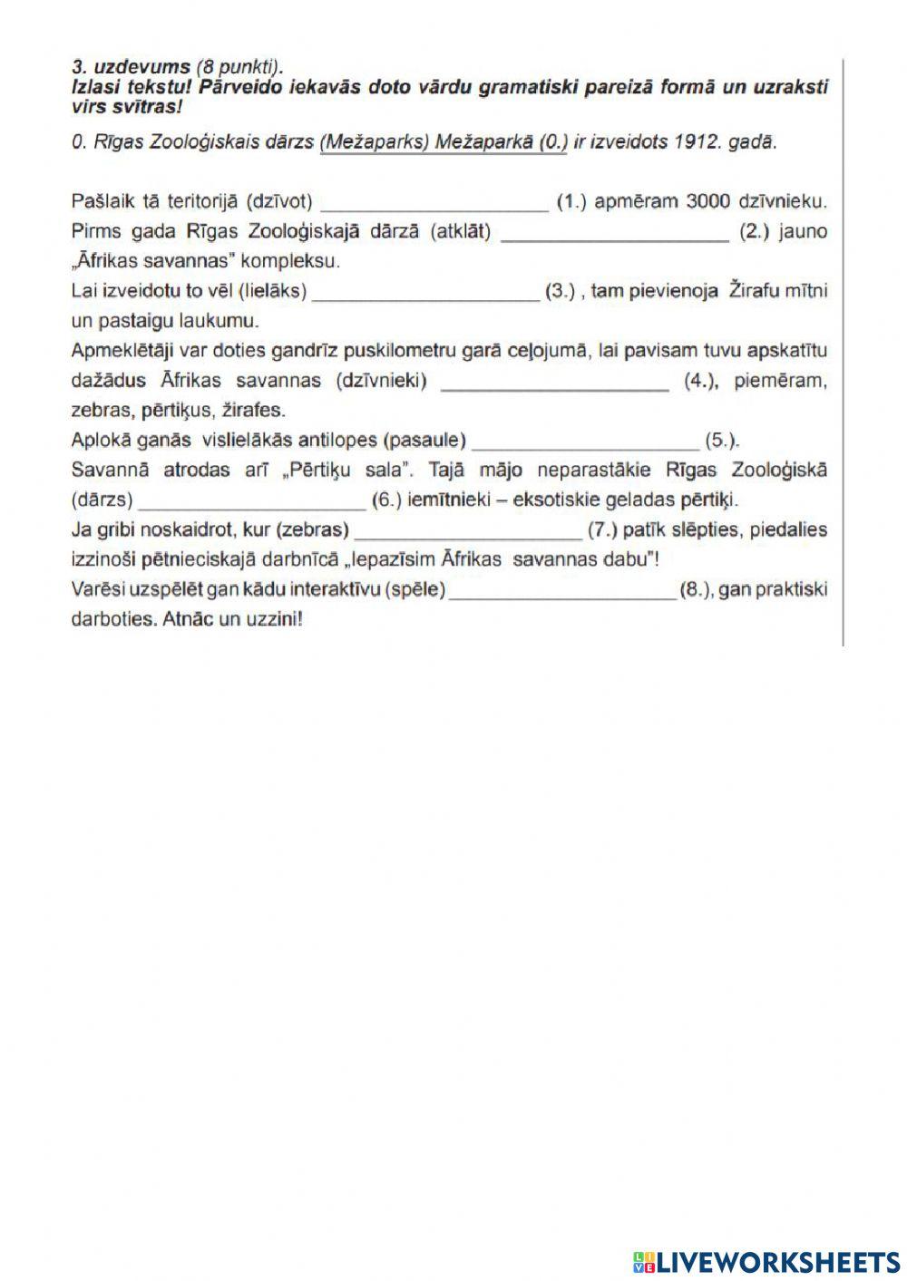 6.kl. Gramatikas uzd.(gatavojoties DD)