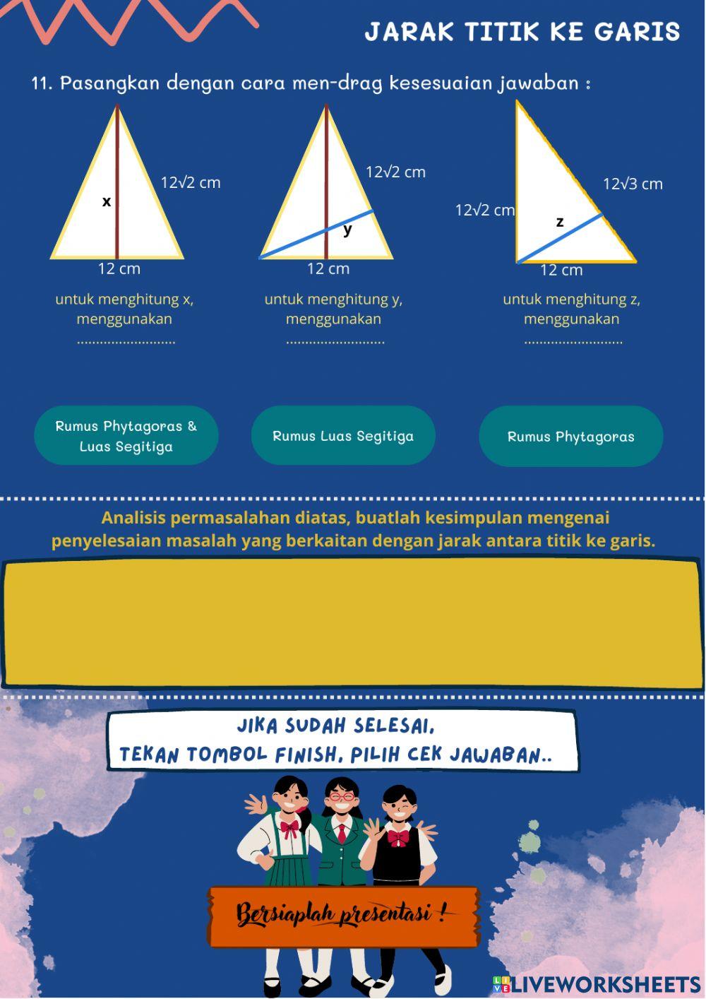 E-LKPD Jarak Titik Ke Garis