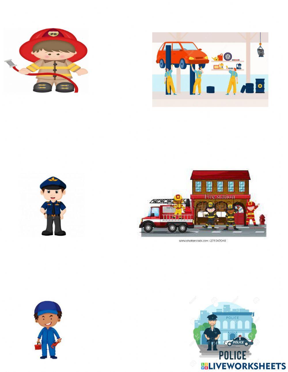 Parea los profesionales con su lugar de trabajo