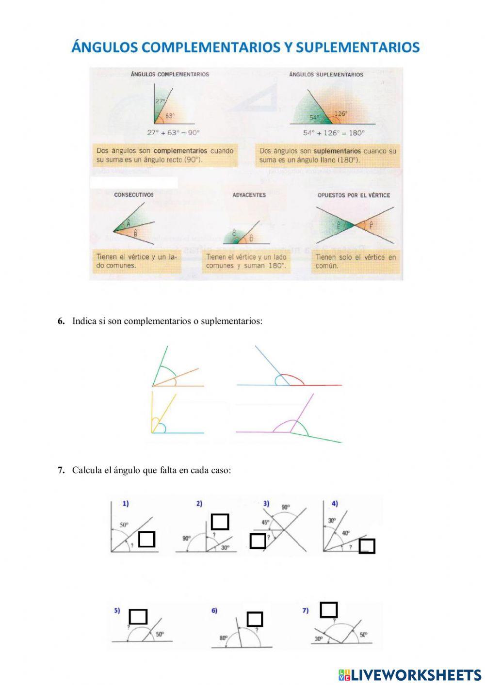 Rectas y ángulos 1º ESO