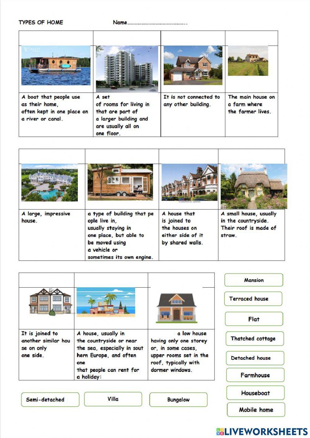 Types of houses