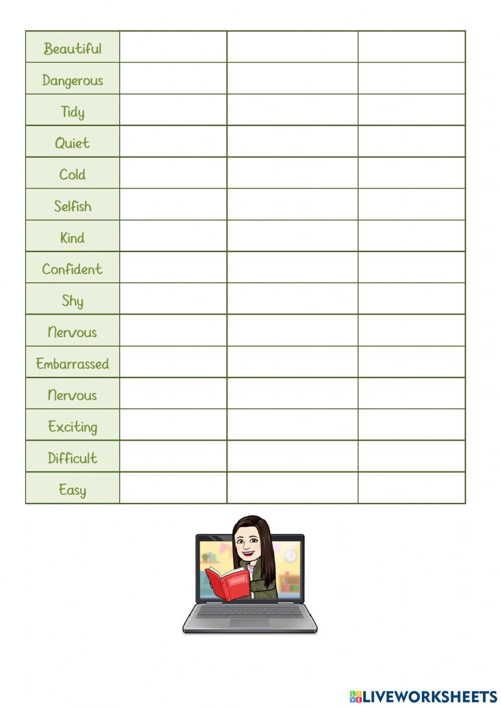 Comparatives and superlatives