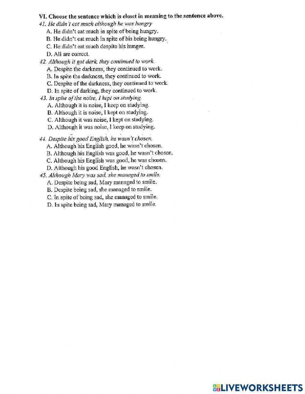 Lop 7- unit 8- test 1