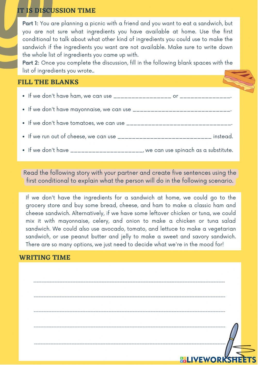 The first conditional