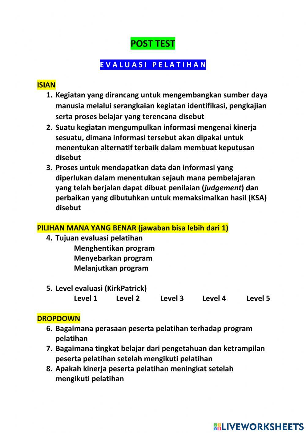 Evaluasi
