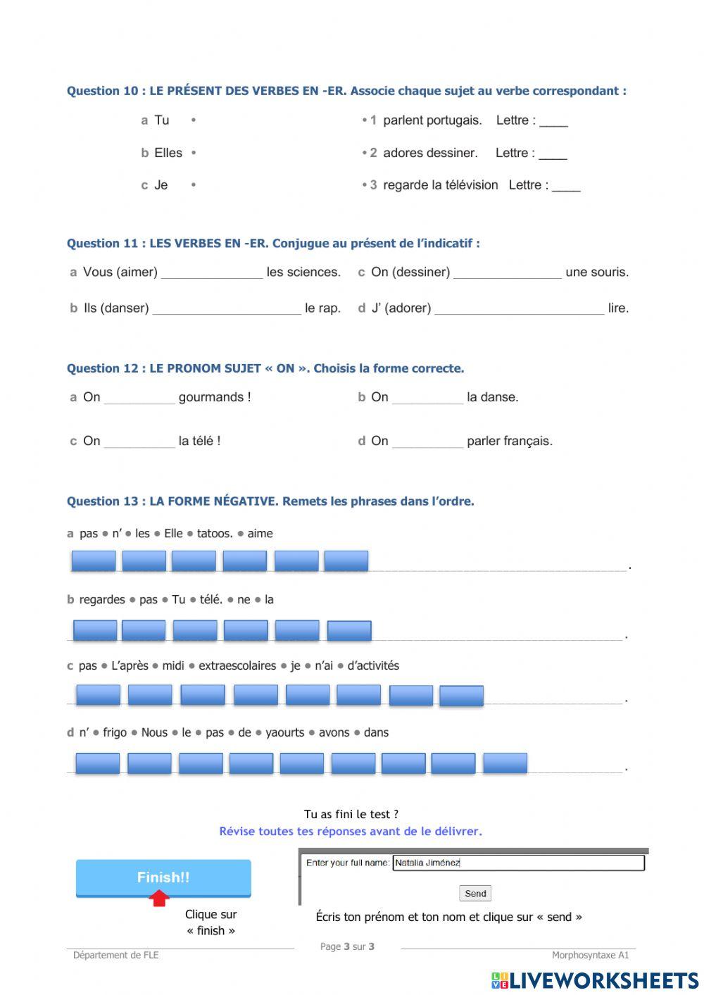 Examen 1º ESO unité 2 Transit