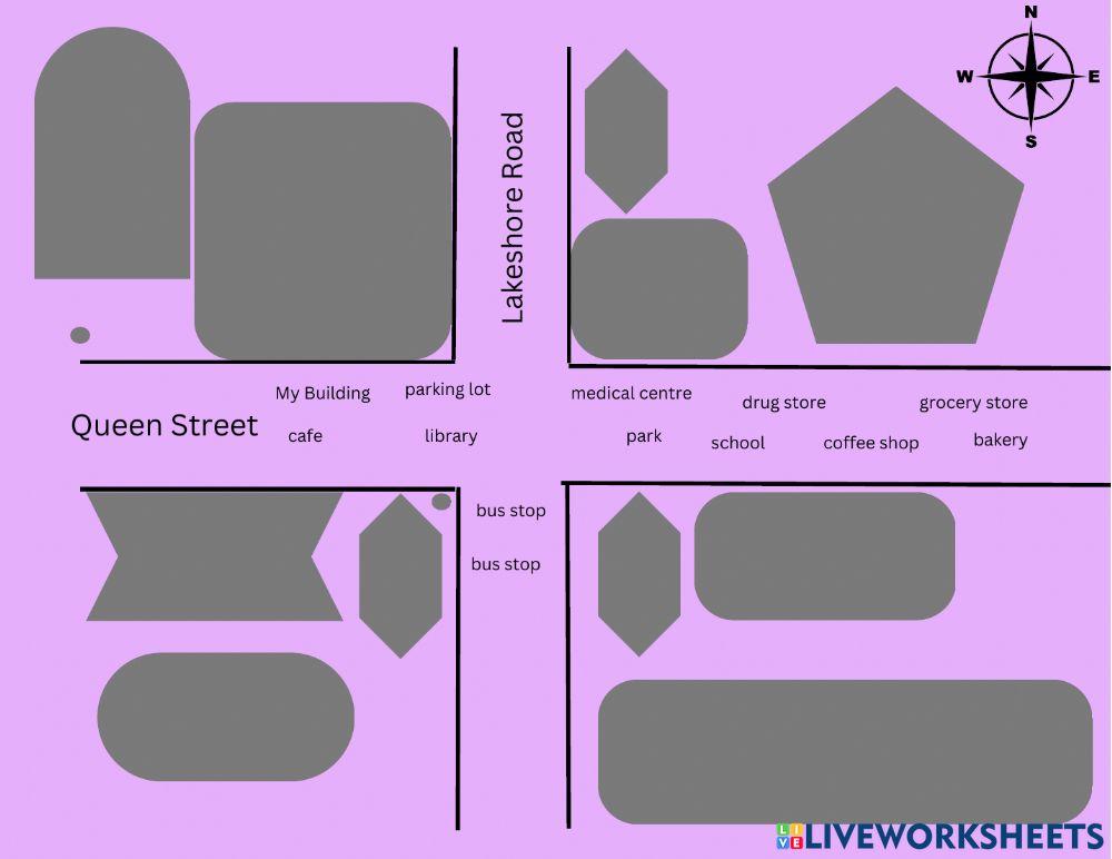 Listening Task for prepositions of direction